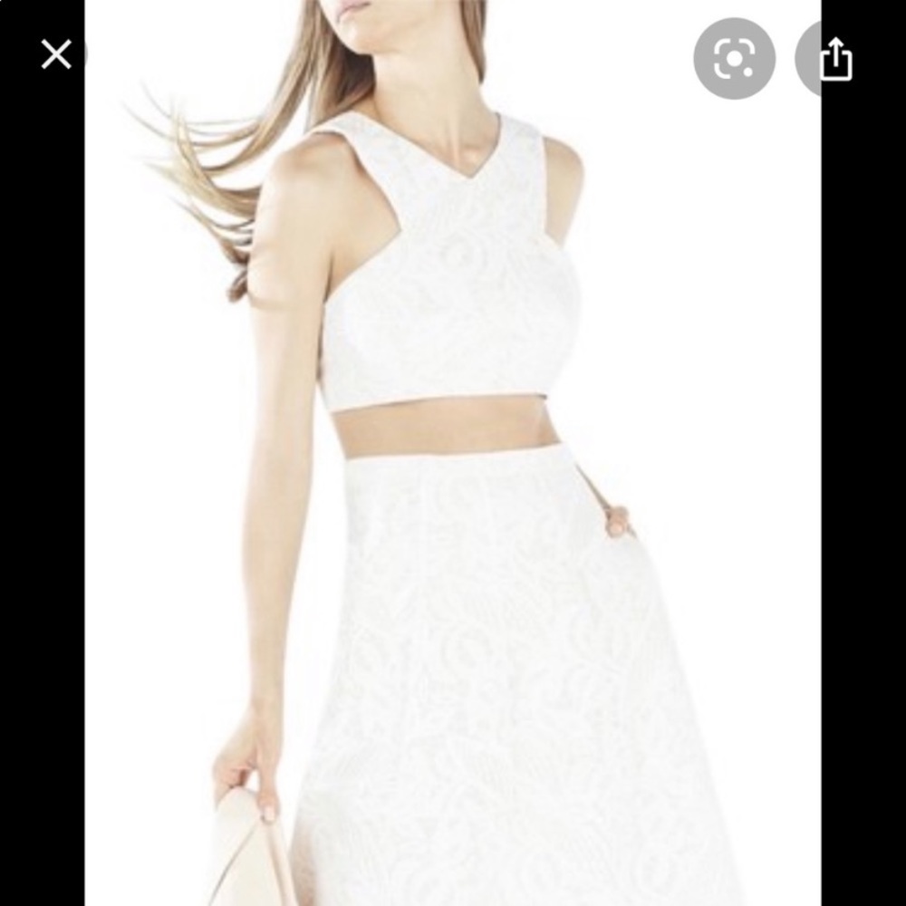 BCBG Ellyson Embroidered Lace 2 Piece Dress - XS